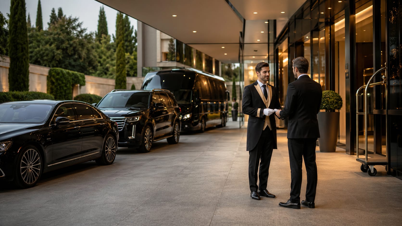 Your guests arrive as the experience begins.